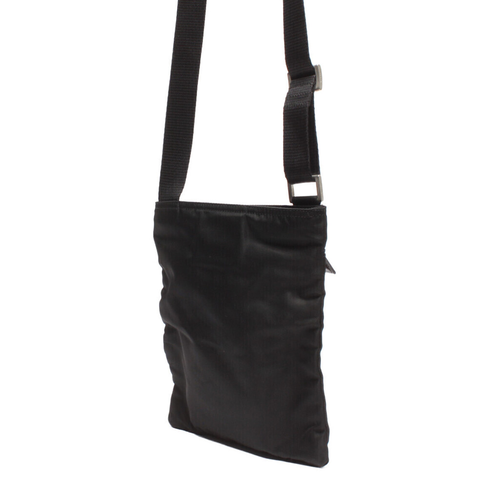 Prada Zip Messenger Bag black Tessuto nylon leather trim - Picture 2 of 6